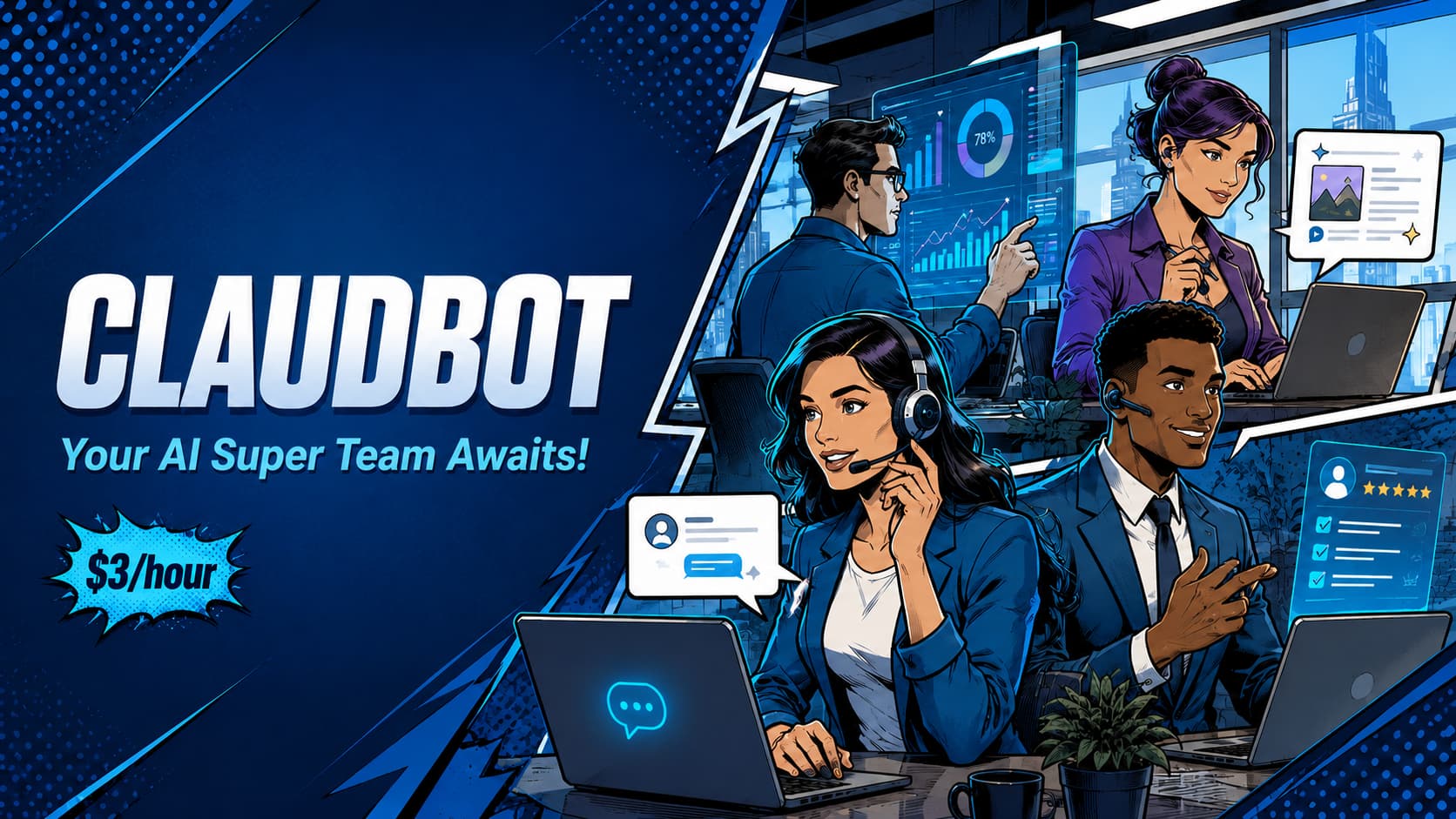 ClaudBot — your AI super team of AI-powered employees