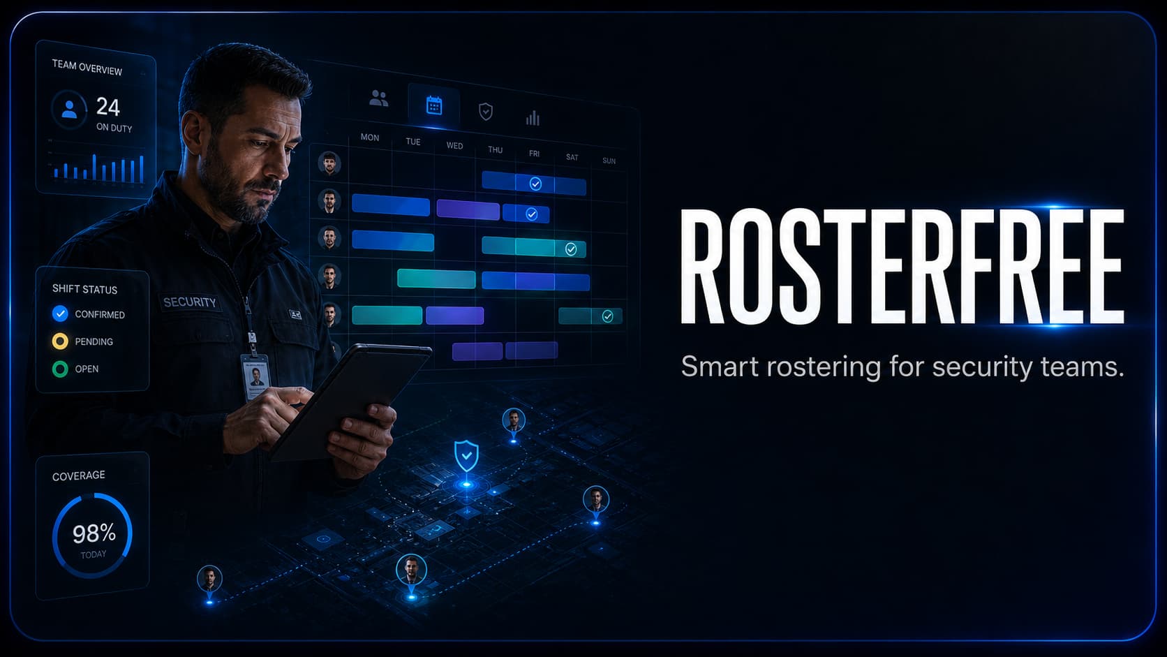 Roster Free — smart rostering for security teams