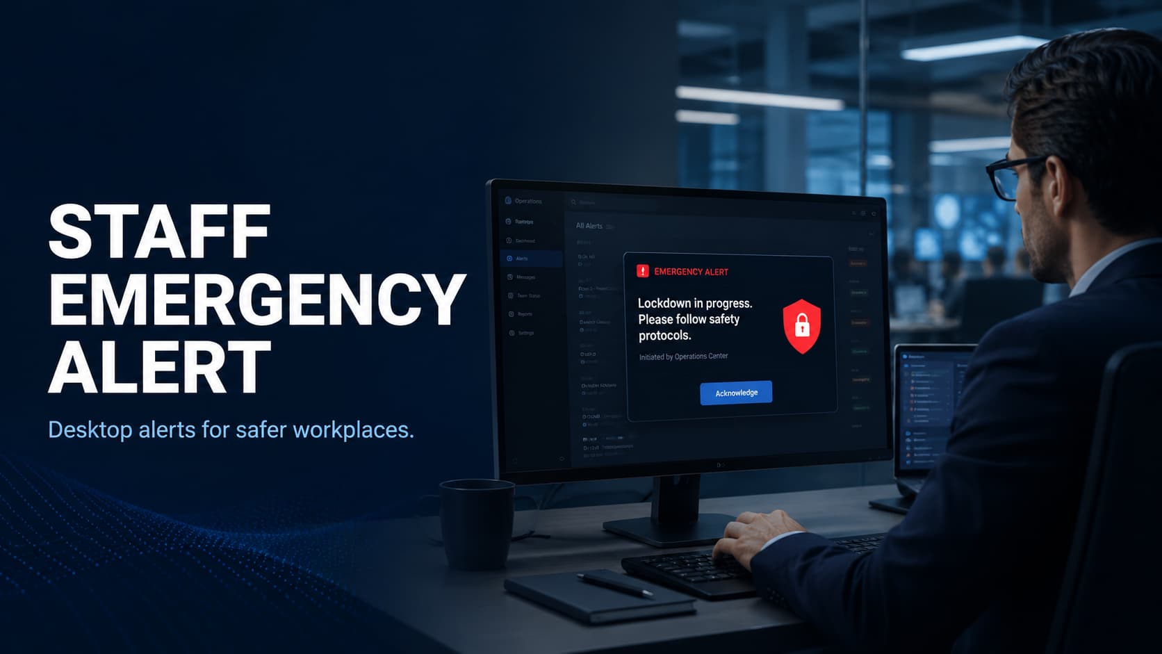 Staff Emergency Alert — desktop alerts for safer workplaces